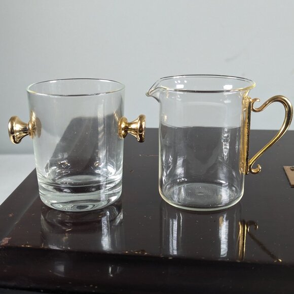 Reims France Individual Creamer and sugar shaped like ice bucket - Picture 3 of 6